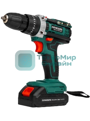Дрель-шуруповерт FAVOURITE OBS 21 DC SET UNIT, 21 В, 2 Ач, 30 Нм, щеточный