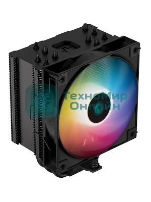 Кулер для процессора DEEPCOOL AG500 BK ARGb черный, 120 мм, алюминий/медь, 1850 об/мин, 29.4 дБ, 4 pin, 240 Вт, 155 мм