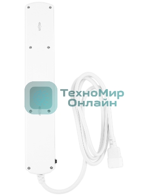 Сетевой фильтр Ippon BK-6-UPS-1.8-10-W 1.8 м, 6 розеток, белый, коробка