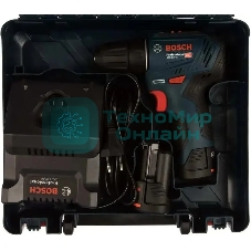 Дрель-шуруповерт Bosch GSR 12V-30, 12 В, 2 Ач, 30 Нм, бесщеточный