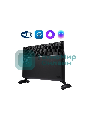 Конвектор электрический Ballu Apollo digital INVERTER Black Infinity BEC/ATI-2503 черный, 2500 Вт, 30 м2, термостат, дисплей, WiFi