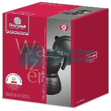 Кофеварка гейзерная Rondell Walzer RDA-432, 0.3л, алюминий, черный