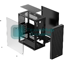Компьютерный корпус Ocypus Gaммa C50 без БП черный (Gaммa-C50-BKG000XX-GL)