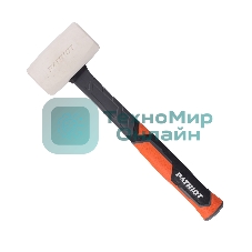Киянка Patriot RMF 450 W белая, фиберглас.рукоять, квадратный боек, 450г, демпфирующее наполнение, низкий отскок (на 50%)