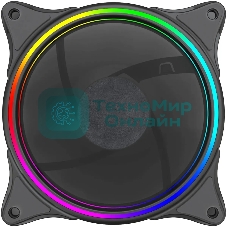 Вентилятор для корпуса Bloody BD-CF120ARGB3 ARGB черный, 120 мм, 1600 об/мин, 26 дБ, 4 pin