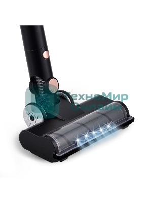Пылесос вертикальный Centek CT-2570 черный/золотой, питание от аккумулятора, 180 Вт, уборка сухая, пылесборник 0.6 л