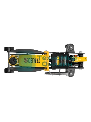 Домкрат гидравлический подкатной с фиксатором Denzel 2,8 т, 135-385 мм