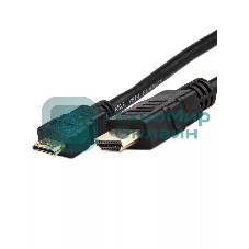 Кабель HDMI-19M --- MiniHDMI-19M ver 2.0+3D/Ethernet,1m Telecom