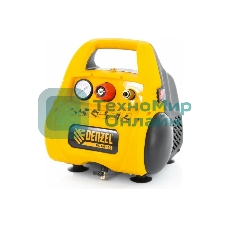 Компрессор поршневой Denzel РС 1/6-180 безмасляный, 1100 Вт, 180л/мин, 8 бар