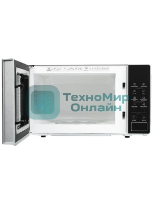 Микроволновая печь Hotpoint MWHA 201 SB серебристый, 20 л, 700 Вт, переключатели — сенсор