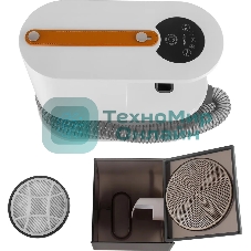 Пылесос Hyundai HYV-PETPRO1 белый/коричневый, 210/600 Вт, уборка сухая, пылесборник контейнер 2 л