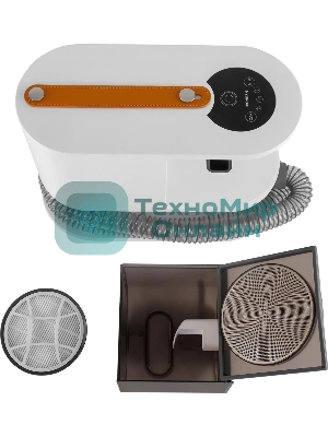 Пылесос Hyundai HYV-PETPRO1 белый/коричневый, 210/600 Вт, уборка сухая, пылесборник контейнер 2 л