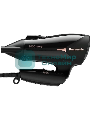 Фен Panasonic EH-NE66-K865 черный, 2000 Вт, ионизация, компактный