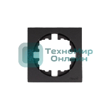 Рамка 1-м OSEN горизонт. квадрат черный бархат LEZARD 743-4200-146