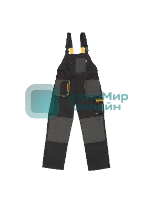 Полукомбинезон профессиональный рабочий Denzel 65% полиэстер 35% хлопок, XXL