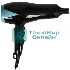 Фен ECON ECO-BH210D черный/голубой, 2000 Вт