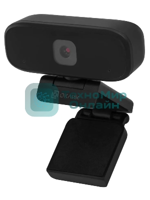Веб-камера OKLICK OK-C015HD 1280x720, 30 кадр/с, USB Type-A, микрофон, ручная фокусировка, универсальное крепление