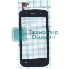 Сенсорное стекло (тачскрин) для Explay A400, черное