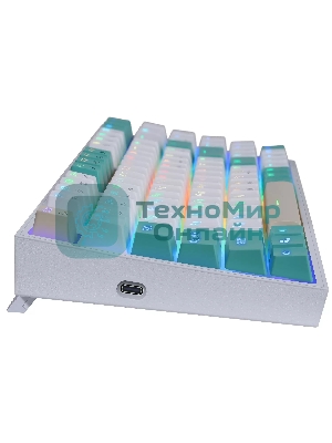 Клавиатура беспроводная Defender REDRAGON VEIGAR USB, Bluetooth/Радиоканал, бело-голубая