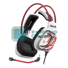 Гарнитура Bloody G575 Naraka белый/красный, проводная, подсветка