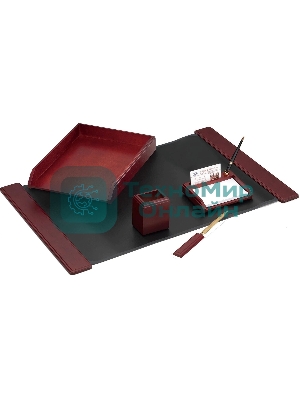 Настольный набор Good Sunrise M5C-10, (5 предметов), красное дерево, черный/коричневый