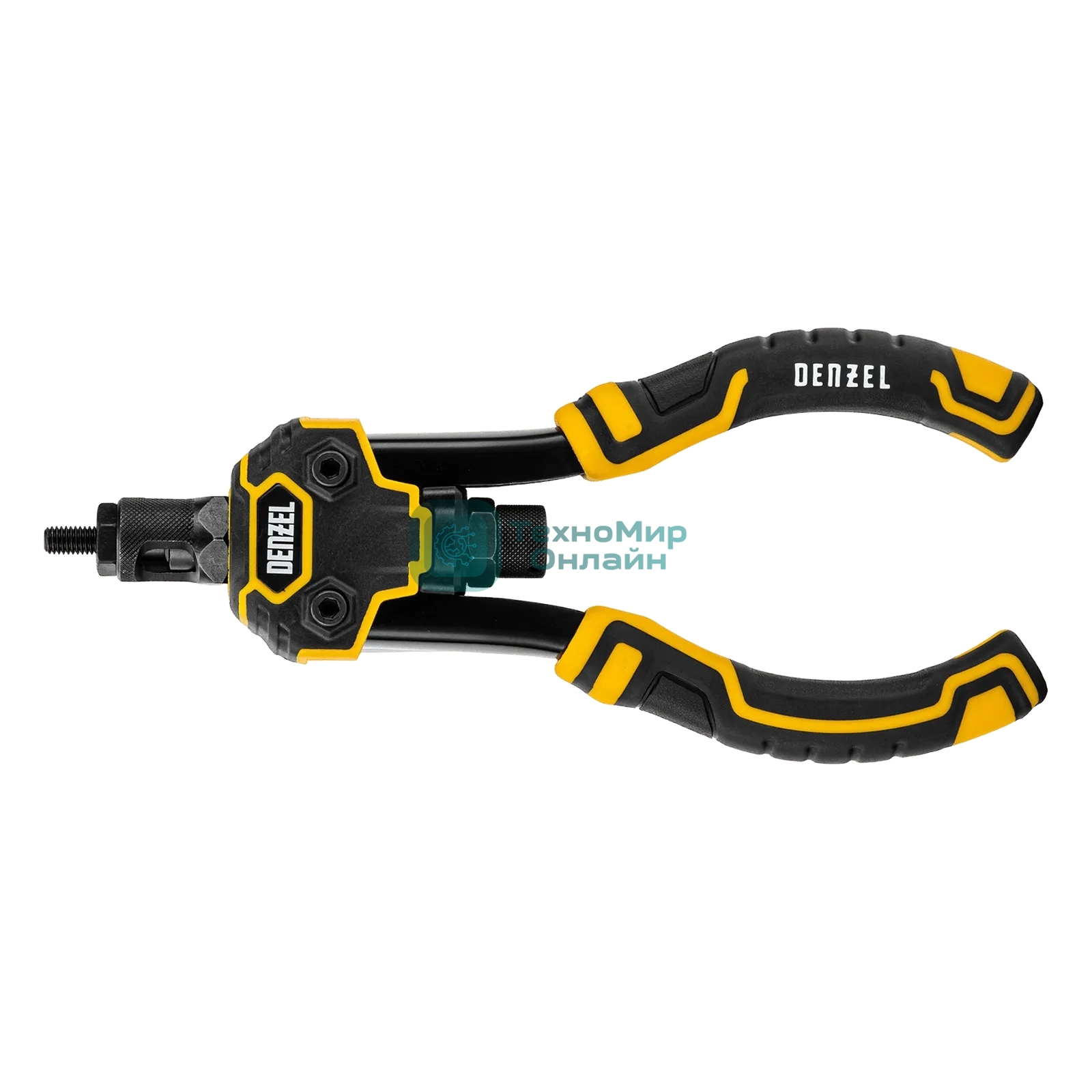 Заклепочник Denzel для резьбовых заклепок, двуручный, заклепки М3, М4, М5, М6, М8, М10, M12