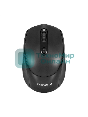 Мышь беспроводная ExeGate Professional Standard SR-9005 черный, 1200 dpi, радиоканал, USB, кнопки - 4