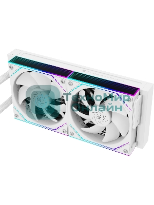 Система жидкостного охлаждения Thermalright Core Matrix 240 Vision (240мм, LED, White, ARGB/Fans: 2x120мм, 68.9CFM, 28.2dBA, 2000RPM/Pump height 64.4мм, Rad thickness 27мм/S: 1700, 1200, 1851, 115X, AM5, AM4)