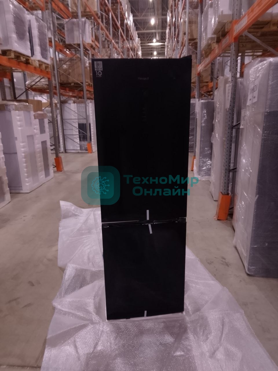 (Поврежденный товар) Холодильник Weissgauff WRK 185 Total NoFrost Inverter Black (Вмятина на верхней двери.)