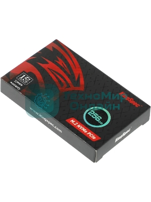 Накопитель SSD KingSpec NE-256, 256Gb, M.2 2280, PCIe 3.0 x4, NVMe, R/W 2000/1300