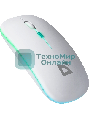 Мышь беспроводная Defender Coda MB-261 белый, 1600 dpi, радиоканал, Bluetooth, USB, кнопки - 4