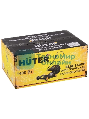 Газонокосилка роторная Huter ELM-1400/ELM-1400P электрическая 1400Вт