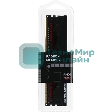 Оперативная память AMD Radeon R9, DDR4, 16GB (1x16GB), 3200MHz, CL16, DIMM, с радиатором, черный