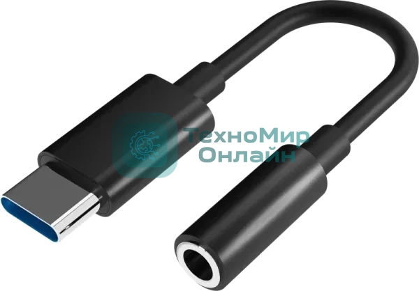 Переходник Defender JACK03-01 3.5 jack (F)-Type-C(M) c ЦАП 1