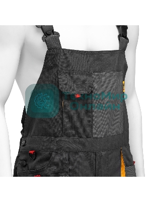 Полукомбинезон профессиональный рабочий Denzel 65% полиэстер 35% хлопок, XXL