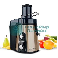 Соковыжималка Zigmund & Shtain EJ-750 бронзовый, центробежная, 1000 Вт, 900 мл, механическое