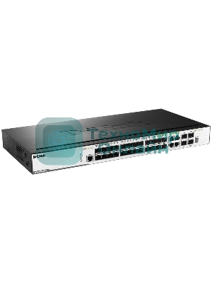 Коммутатор D-Link DGS-3000-28SC, 24×1 Гбит/с + 4×1 Гбит/с Combo, управляемый