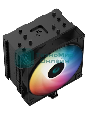 Кулер для процессора DEEPCOOL AG500 BK ARGb черный, 120 мм, алюминий/медь, 1850 об/мин, 29.4 дБ, 4 pin, 240 Вт, 155 мм