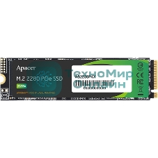 Накопитель SSD Apacer 1Tb, M.2 2280 AS2280P4X, PCIe 3.0 x4, NVMe, R/W 2100/1700