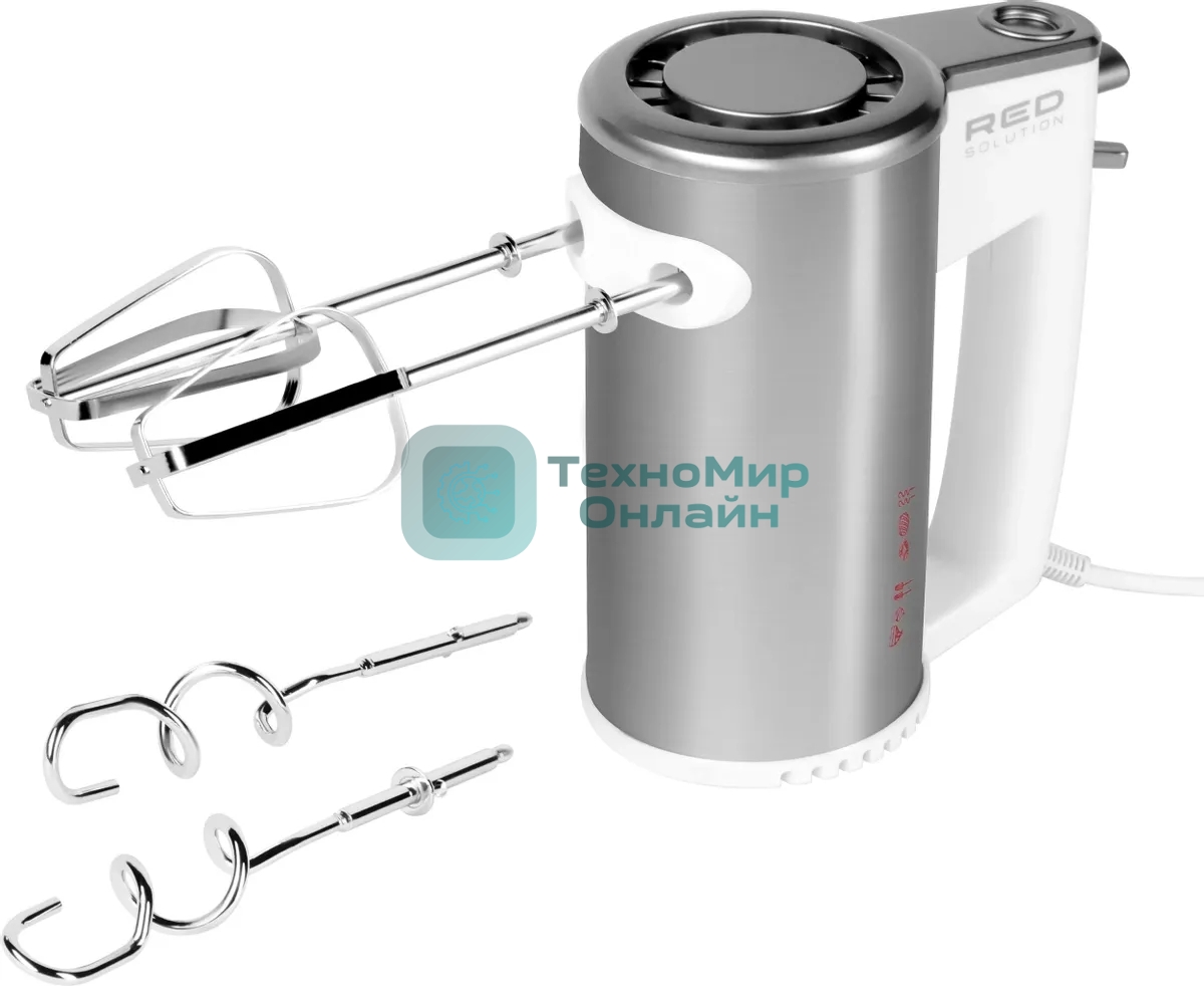 Миксер ручной Red Solution RHM-M2108 500Вт белый/серебристый