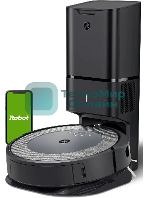 Робот-пылесос IROBOT Roomba i3+, серый/черный i355840plus_rnd