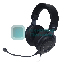 Гарнитура Raskat Strike 3U чёрный, проводная, USB, съёмный микрофон, подсветка