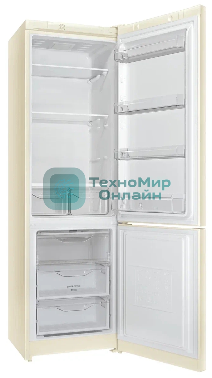 Холодильник Indesit DS 3200 E бежевый двухкамерный 252/87л морозилка снизу
