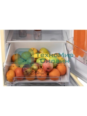 Холодильник Nordfrost NRB 152 ME бежевый мрамор двухкамерный 205/115 л морозилка снизу, капельная система