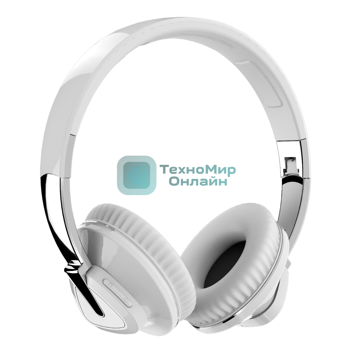 Беспроводные/проводные наушники More Choice HW33 белый, накладные, Bluetooth + проводной, до 10 ч