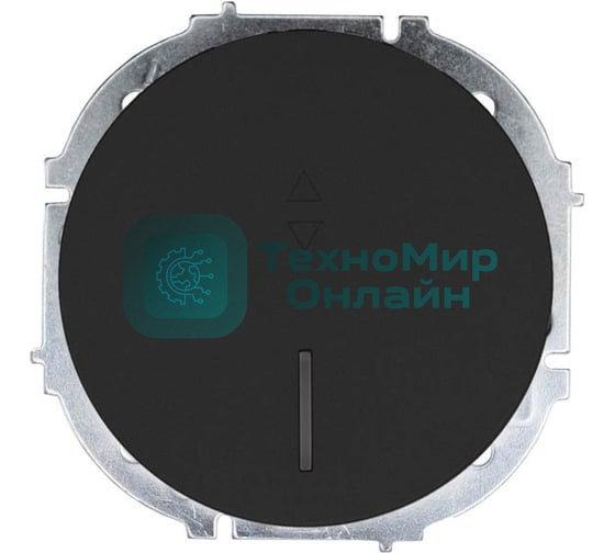 Выключатель проходной 1-кл. СП OSEN 10А IP20 с подсветкой механизм черный бархат LEZARD 743-4288-114