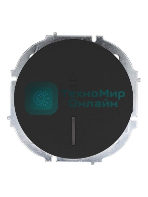 Выключатель проходной 1-кл. СП OSEN 10А IP20 с подсветкой механизм черный бархат LEZARD 743-4288-114