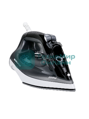 Утюг Centek CT-2307 черный/белый, 2800 Вт, 60 г/мин, 190 г/мин, 300 мл