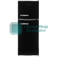 Холодильник Ascoli ARDFRB120 черный двухкамерный 84/36л морозилка сверху