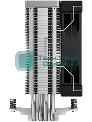 Кулер DEEPCOOL AK400 260W LGA1700/1200/115X/AM4 (18шт/кор, TDP , PWM, Fan 120мм, 4 тепл. трубки, черный) RET <AK400>